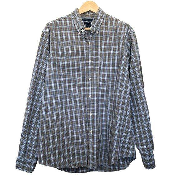 Ralph Lauren Custom Fit Shirt Plaid Long Sleeve Button Up Preppy Size XL - Picture 1 of 5